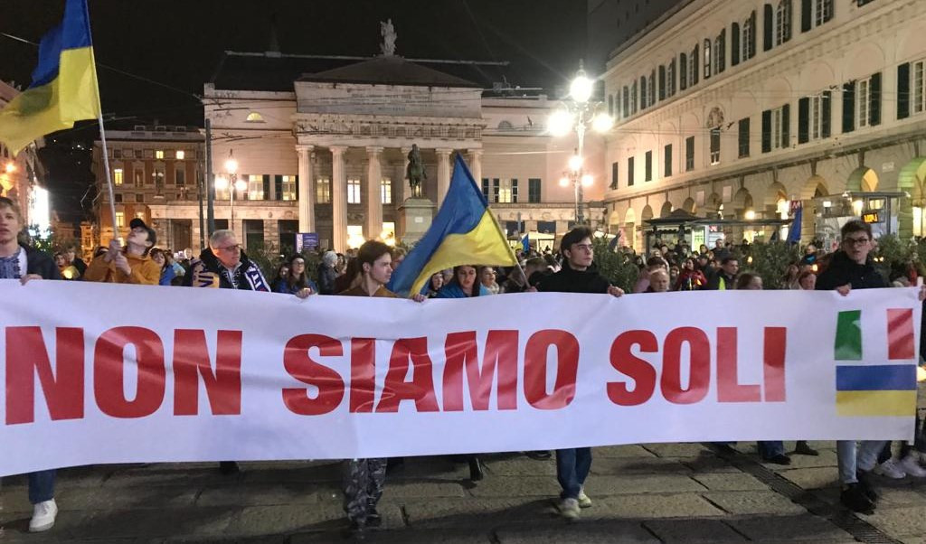 Ucraina, la solidarietà di Genova e della Liguria a un anno dallo scoppio della guerra