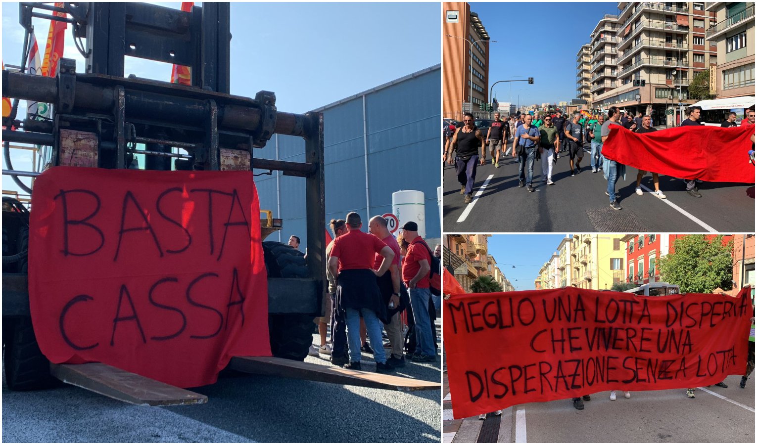 Ex Ilva Genova, sciopero e corteo nel Ponente al grido: 