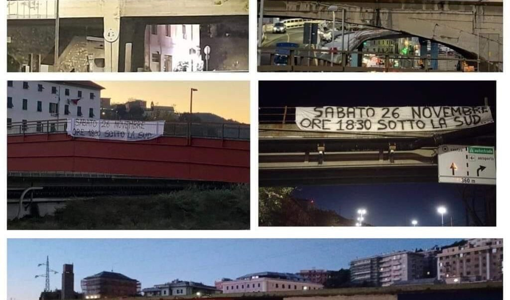 Samp, striscioni in tutta Genova per chiamare a raccolta i tifosi