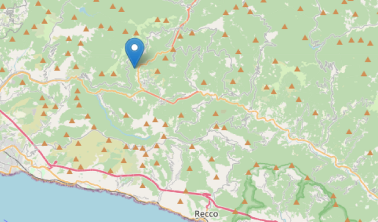 Terremoti in Liguria, scossa di magnitudo 1.8 a Davagna