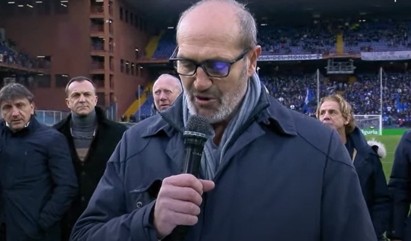 Sampdoria, il discorso di Lanna per Vialli: 