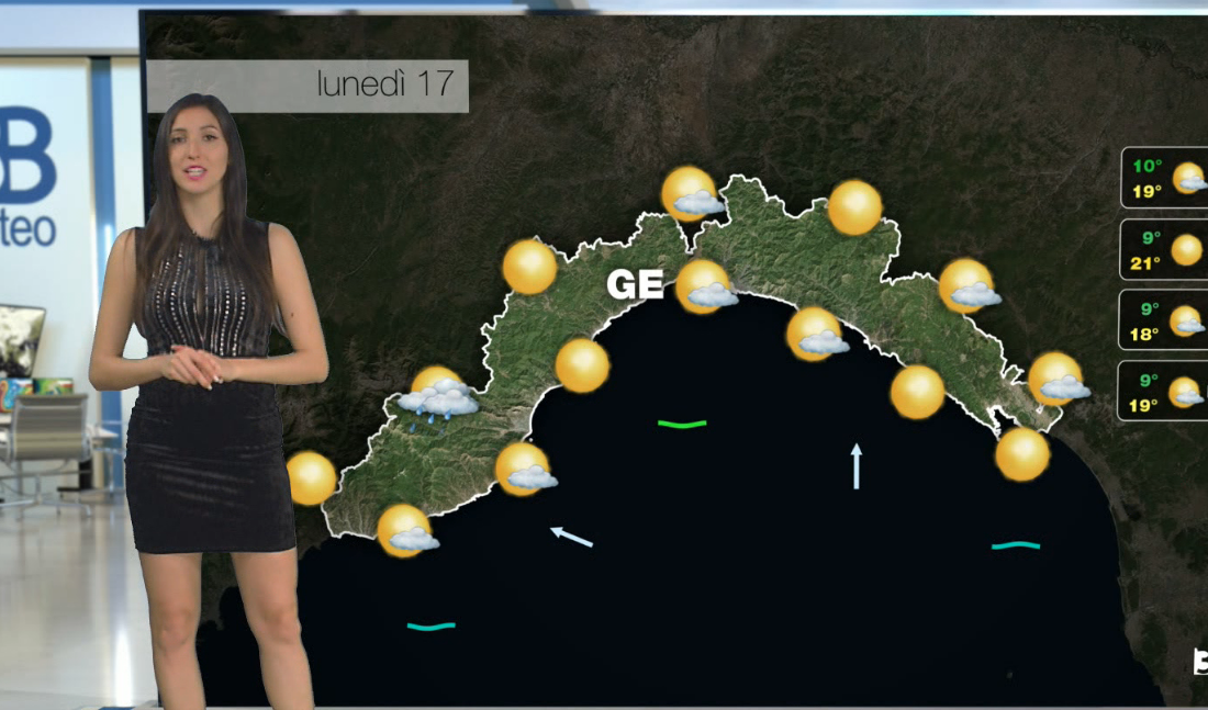 Meteo in Liguria, lunedì di sole: in serata tornano le nuvole