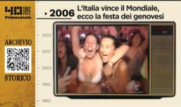 Dall'archivio storico di Primocanale, 2006: a Genova la festa per il mondiale