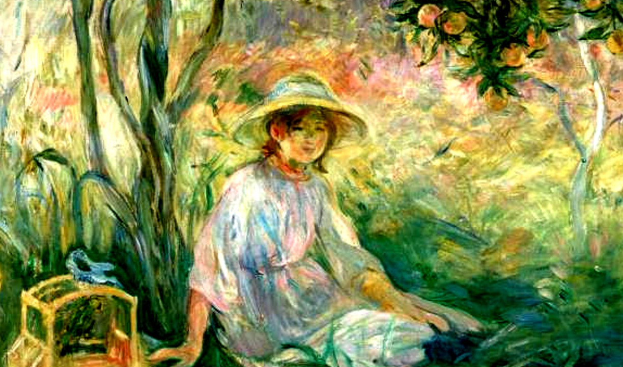 Un quadro di Berthe Morisot Una ragazza seduta sull'erba