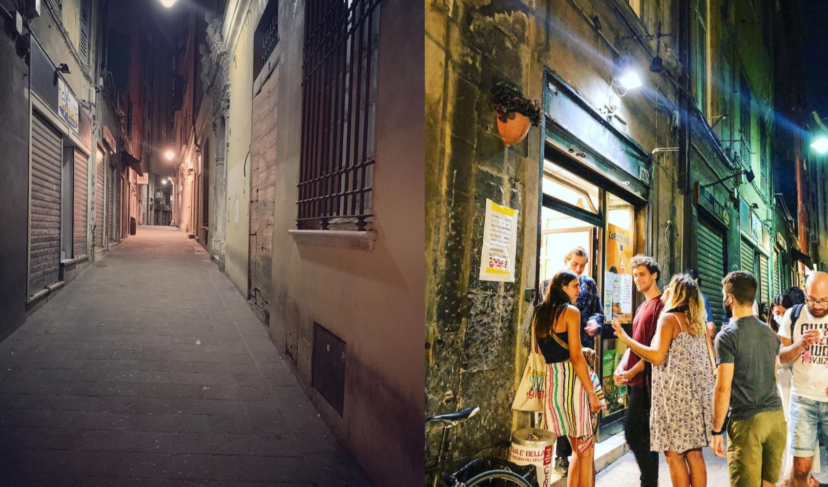 Vicoli Centro storico, foto da Instagram di @dela1970 e @fabriziogiannachi