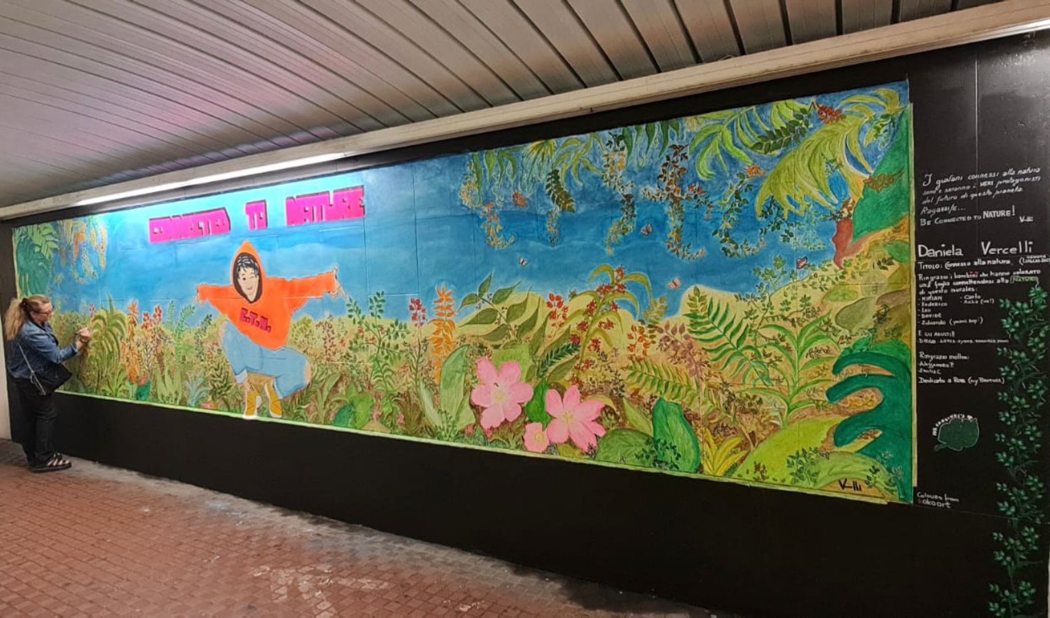 Genova, natura e libertà: due nuovi murales per il tunnel di Borgo Incrociati