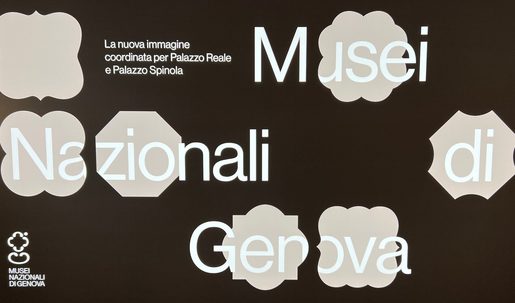 Un unico logo per i musei nazionali di Palazzo Reale e Spinola dalla 'g' di Genova 
