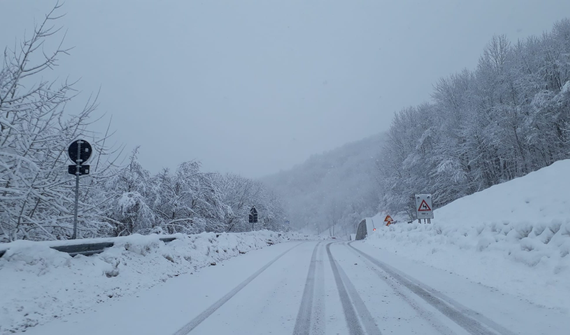 8 dicembre, è allerta neve in Liguria