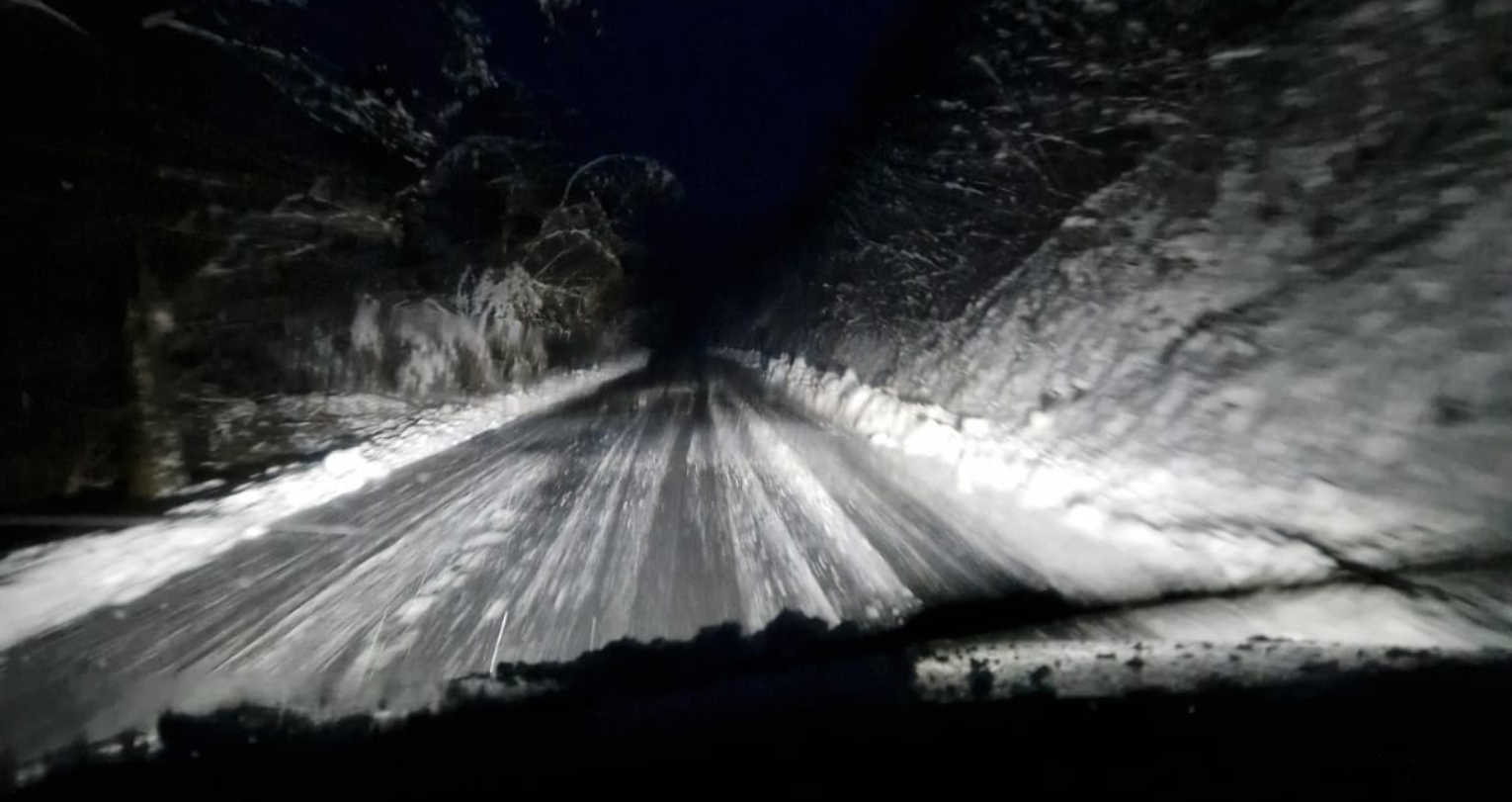 Allerta gialla per neve, primi fiocchi in val Bormida. Neve bagnata a Roccavignale  