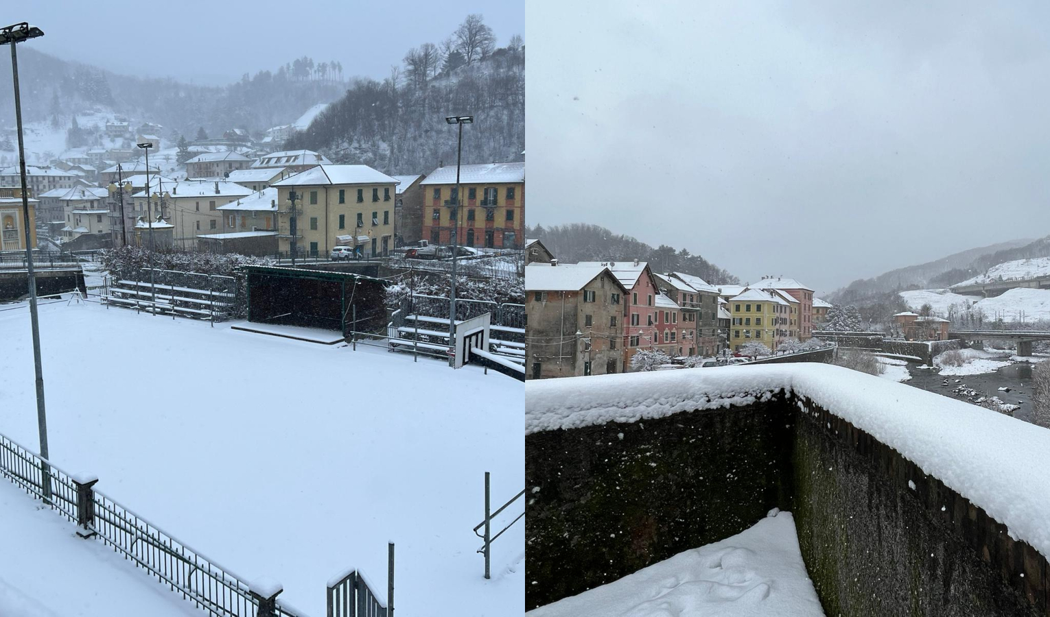 La Valle Stura imbiancata tra spargisale e costi per i comuni