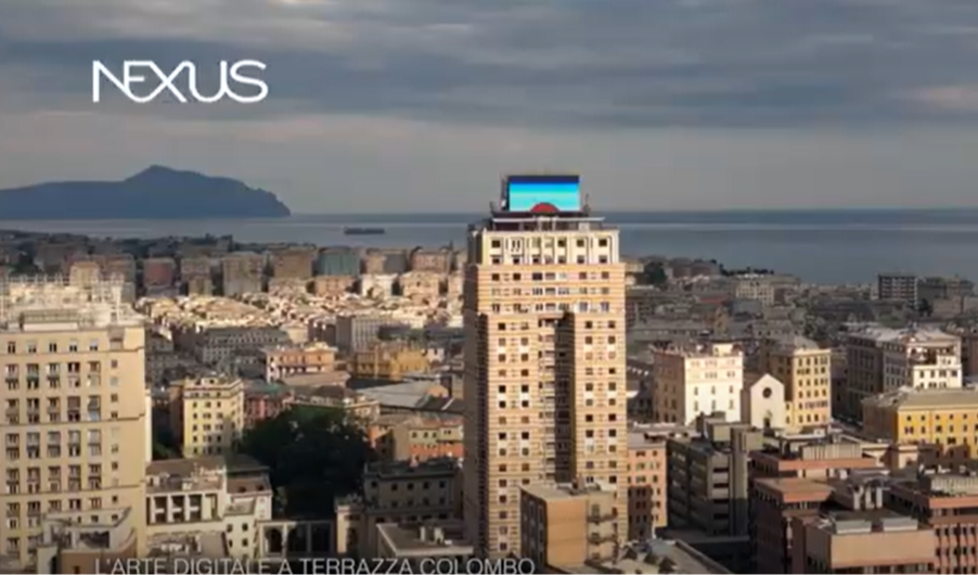 Nexus, l'arte digitale sul maxi schermo di Terrazza Colombo