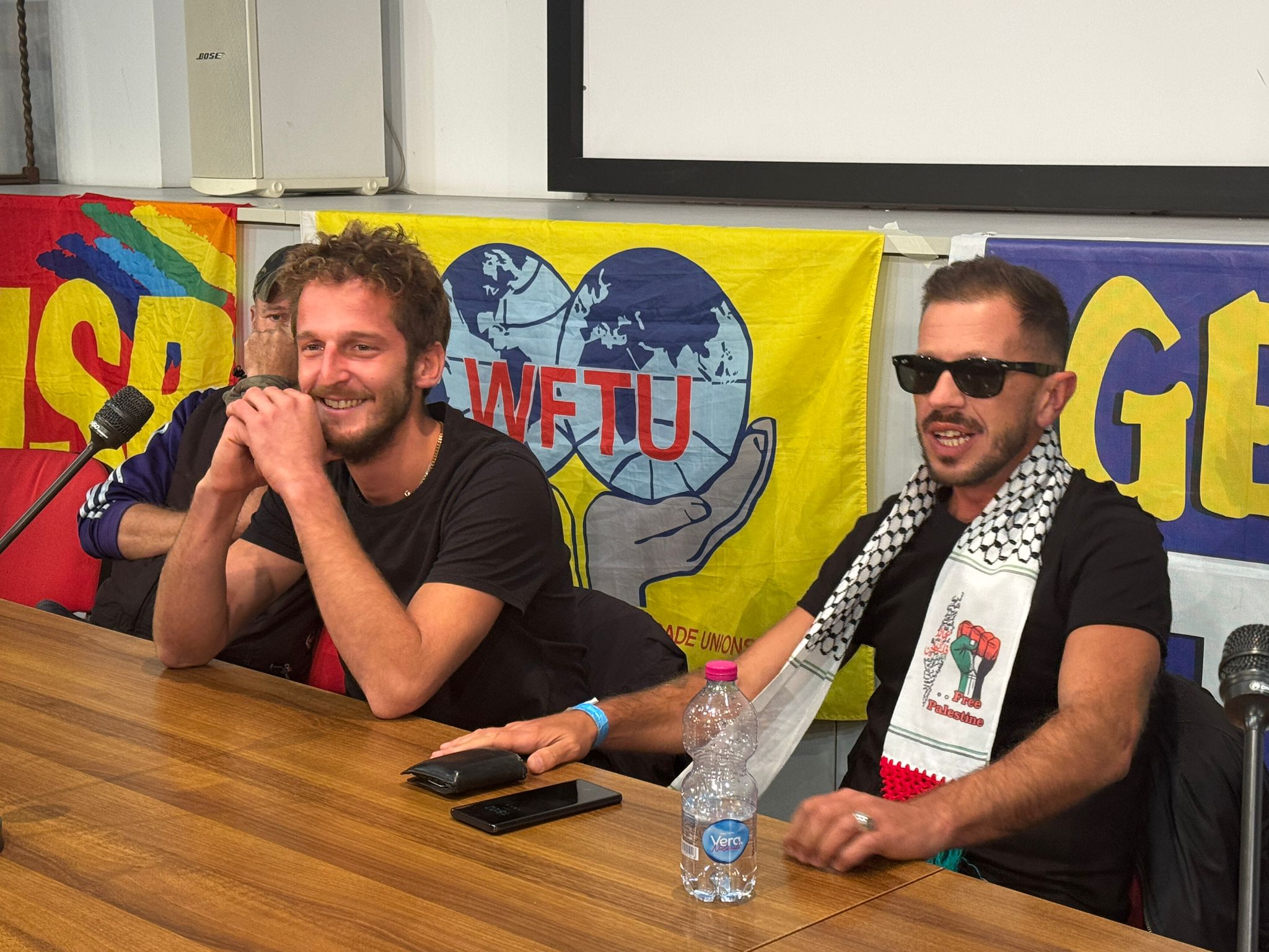 Flotilla, il ritorno di Nivoi e Viani a Genova: 