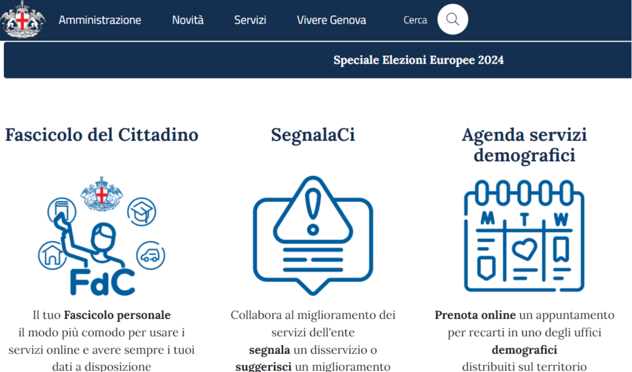 Online il nuovo sito del Comune di Genova