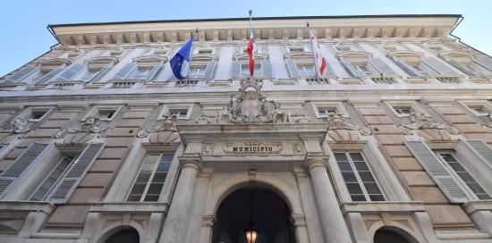 La facciata di Palazzo Tursi Comune di Genova