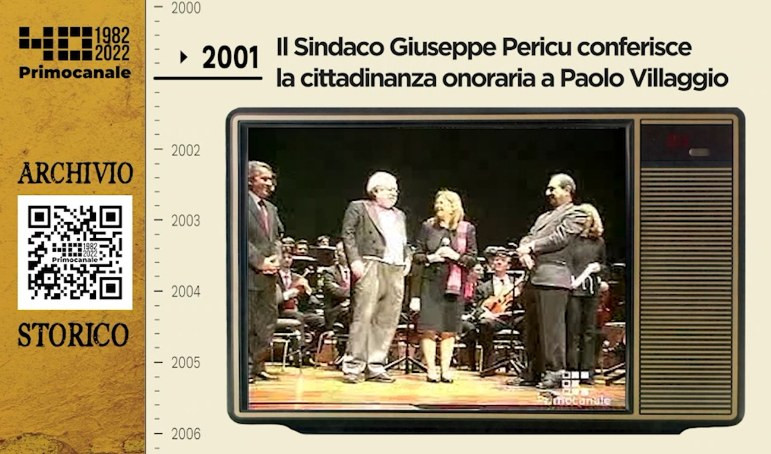 Dall'archivio storico di Primocanale, 2001: Paolo Villaggio cittadino onorario di Genova