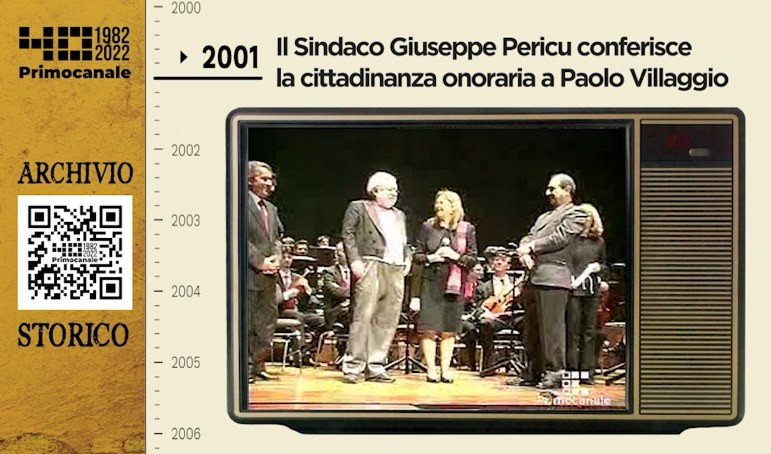 Dall'archivio storico di Primocanale, 2001: Paolo Villaggio cittadino onorario di Genova 