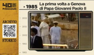 Dall'archivio storico di Primocanale, 1985: Giovanni Paolo II a Genova