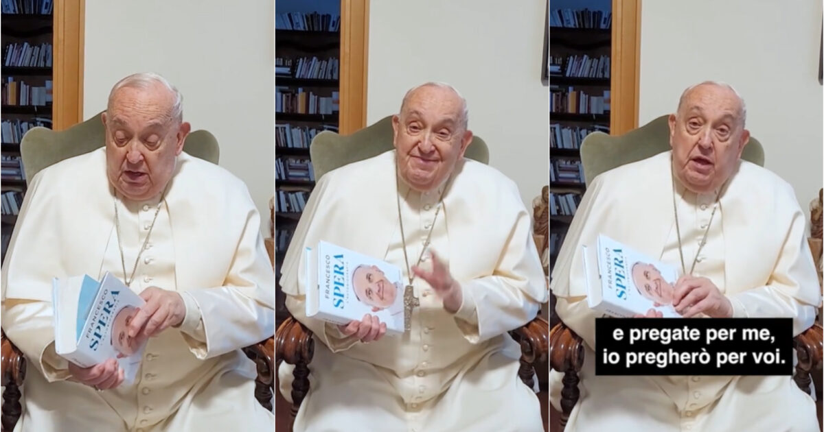 Papa Francesco aveva presentato la sua biografia su Tik Tok