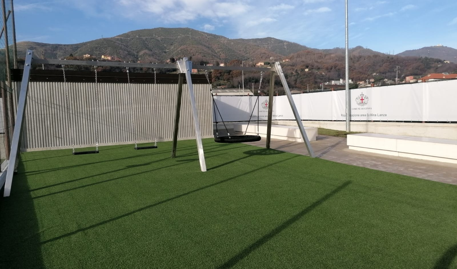 Genova, inaugura la nuova area giochi nelle ex aree Mira Lanza 