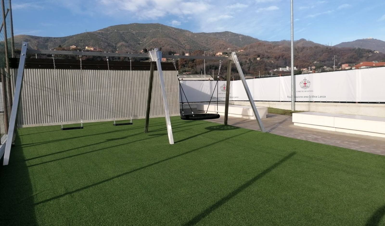 Genova, inaugura la nuova area giochi nelle ex aree Mira Lanza 