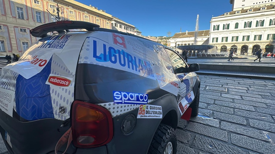 Dakar 2026, anche la Liguria in Arabia Saudita: ecco l'automobile sponsorizzata da 250 cavalli