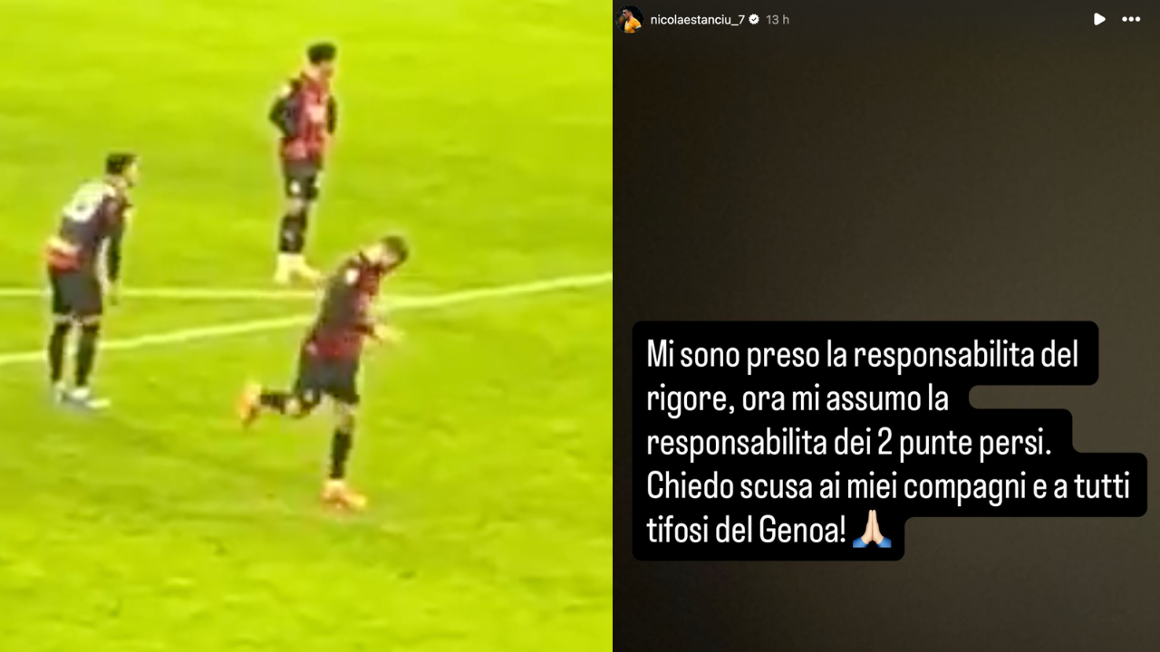 Milan-Genoa: la buca scavata da Pavlovic fa sbagliare Stanciu, che chiede scusa   