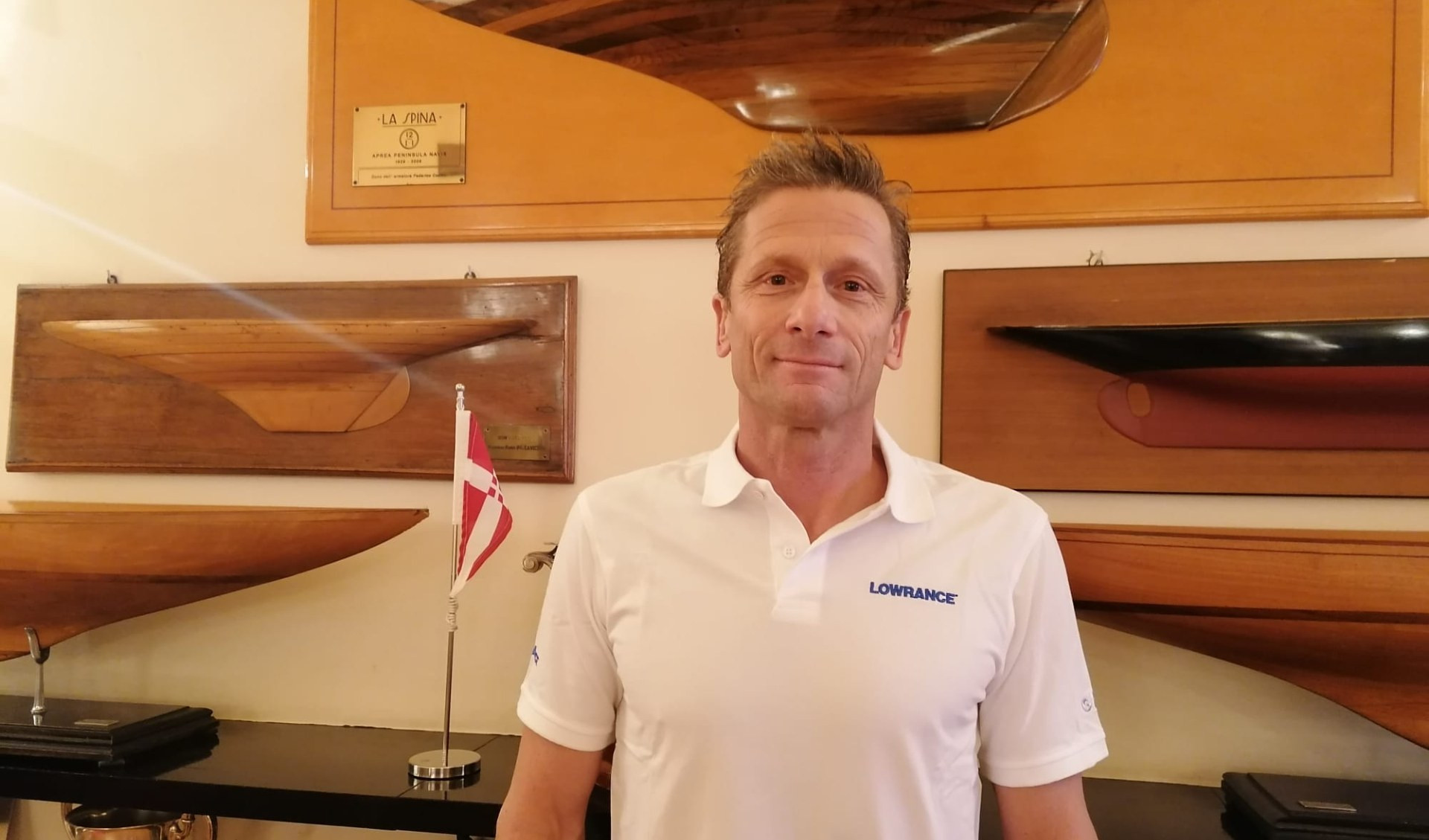 Il campione di apnea Pelizzari allo Yacht Club Italiano: 
