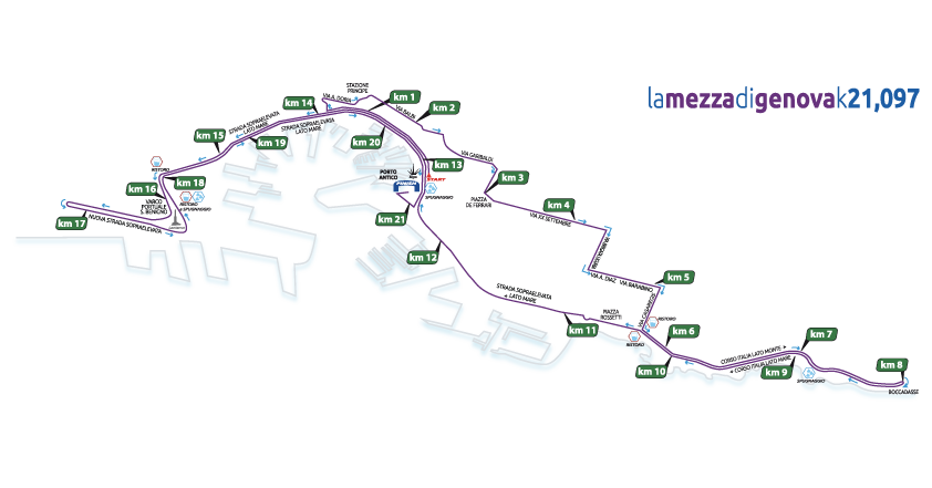 Genova, domenica rischio caos tra Mezza maratona, partita e fiera Sant'Agata: le modifiche alla viabilità 