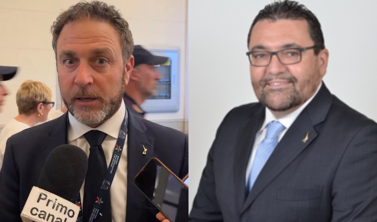 Due uomini in giacca e cravatta