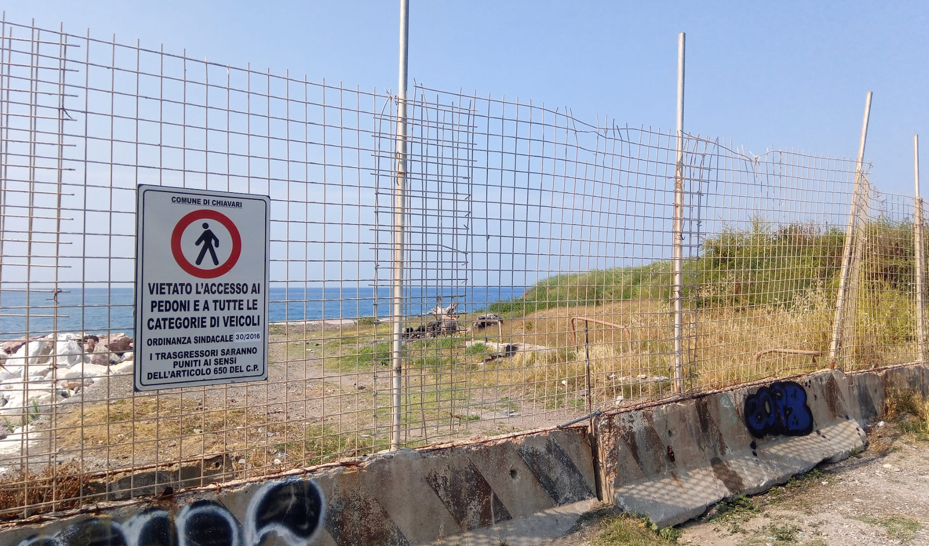 A Chiavari blitz dei Vigili sgomberato accampamento alla Colmata 