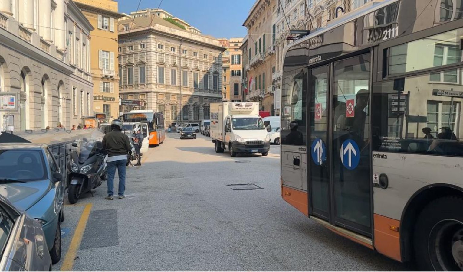 Genova, al via la sperimentazione Ztl in zona Fontane Marose