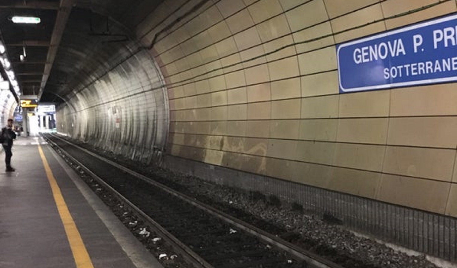 Genova, stop alla linea sotterranea Principe per lavori 