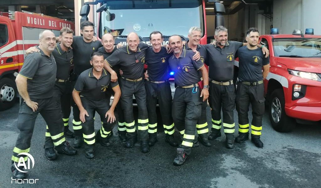 Sanremo, vigili del fuoco: va in pensione il capo reparto Marino Lanza