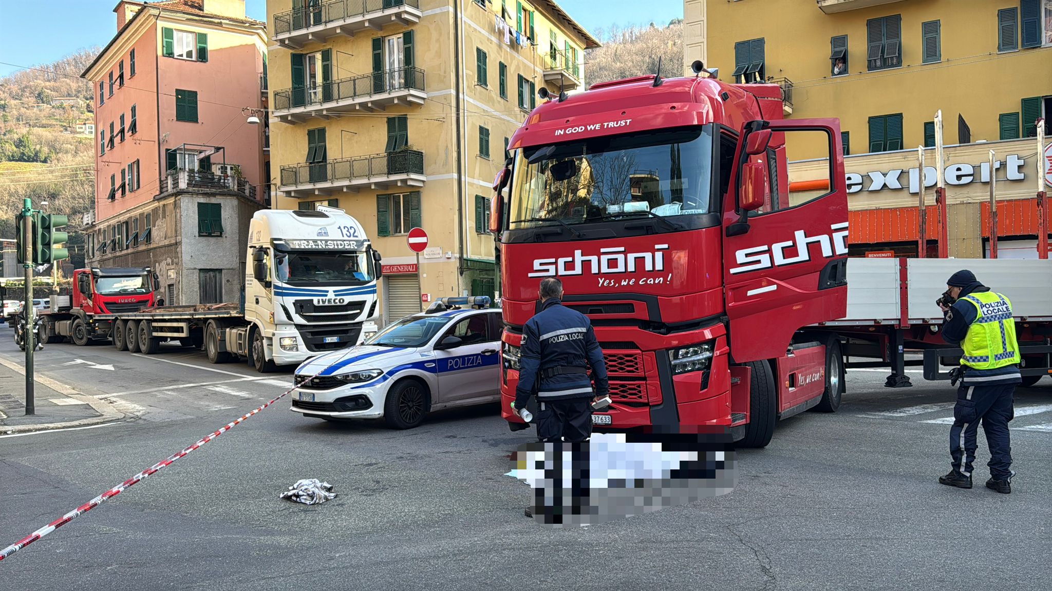 L'incidente mortale in via Campomorone