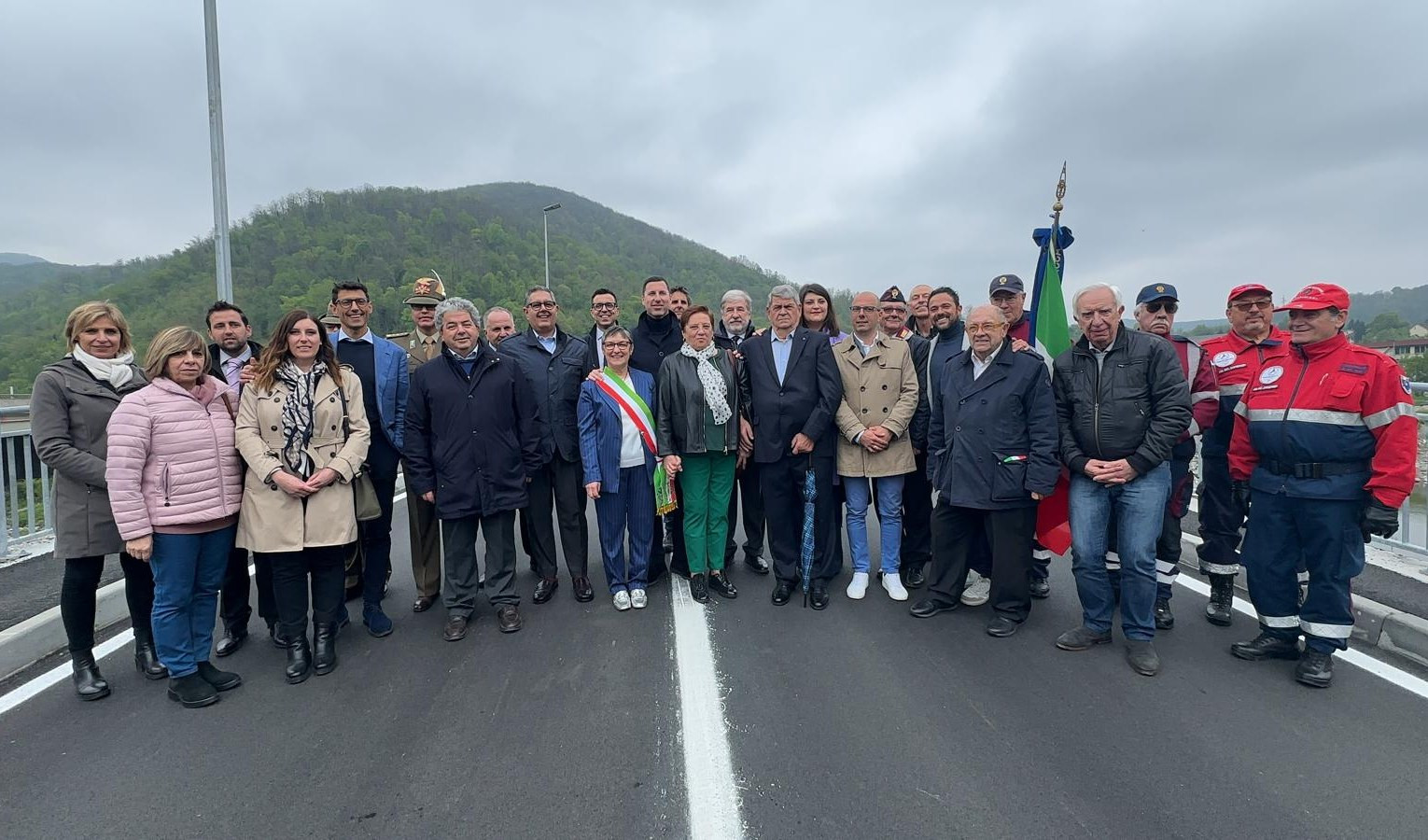 Ronco Scrivia, inaugurato il nuovo ponte intitolato a Gabriele Guaraldi