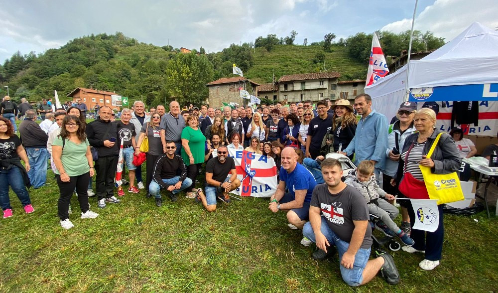 Pontida, tanti i sostenitori liguri alla festa della Lega