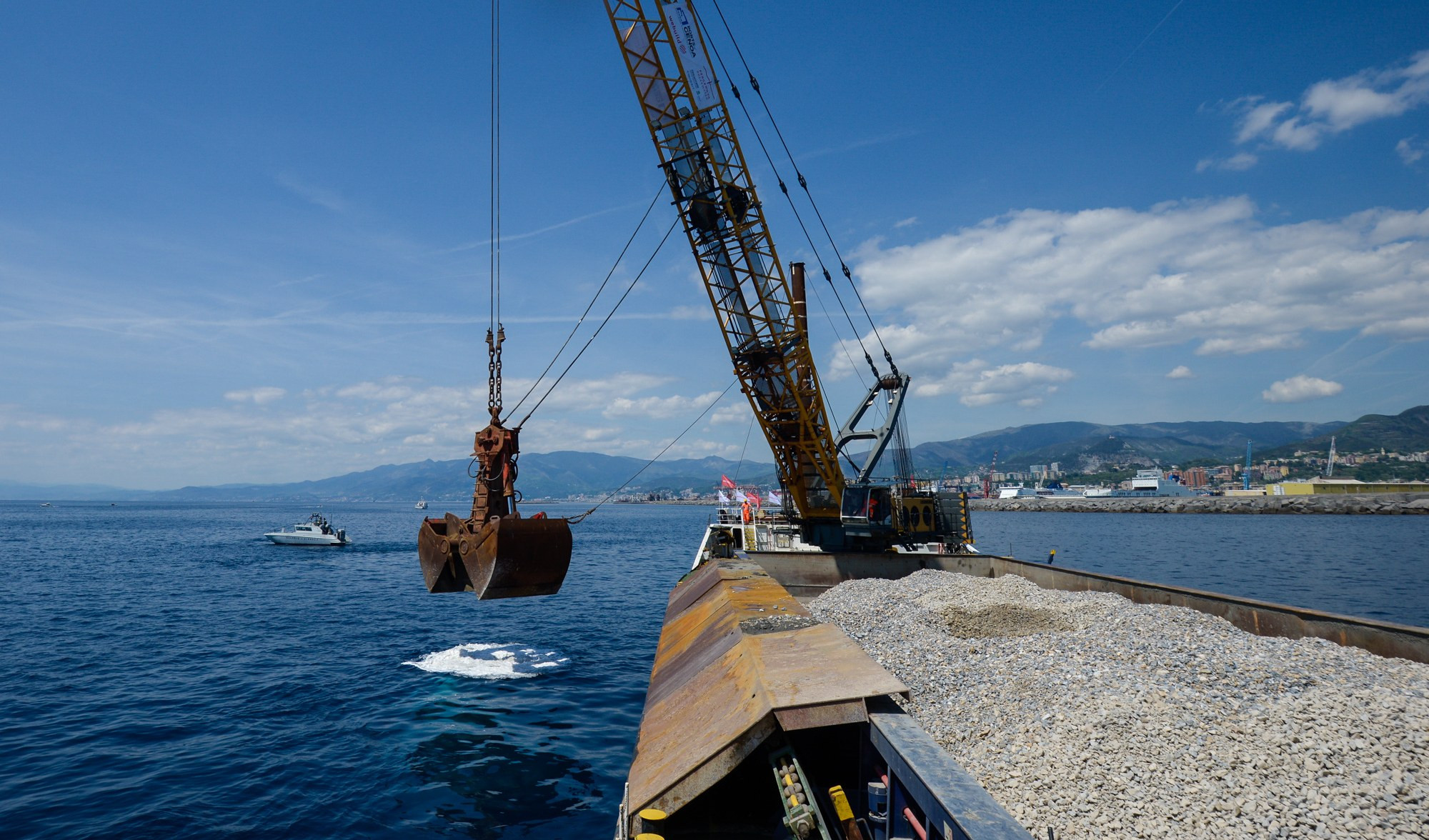 Nuova diga di Genova, il cantiere è partito: la diretta di Primocanale