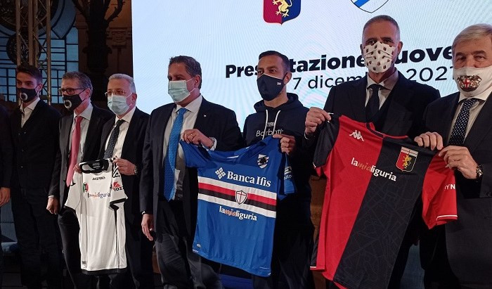 Presentate le nuove maglie di Genoa, Sampdoria e Spezia