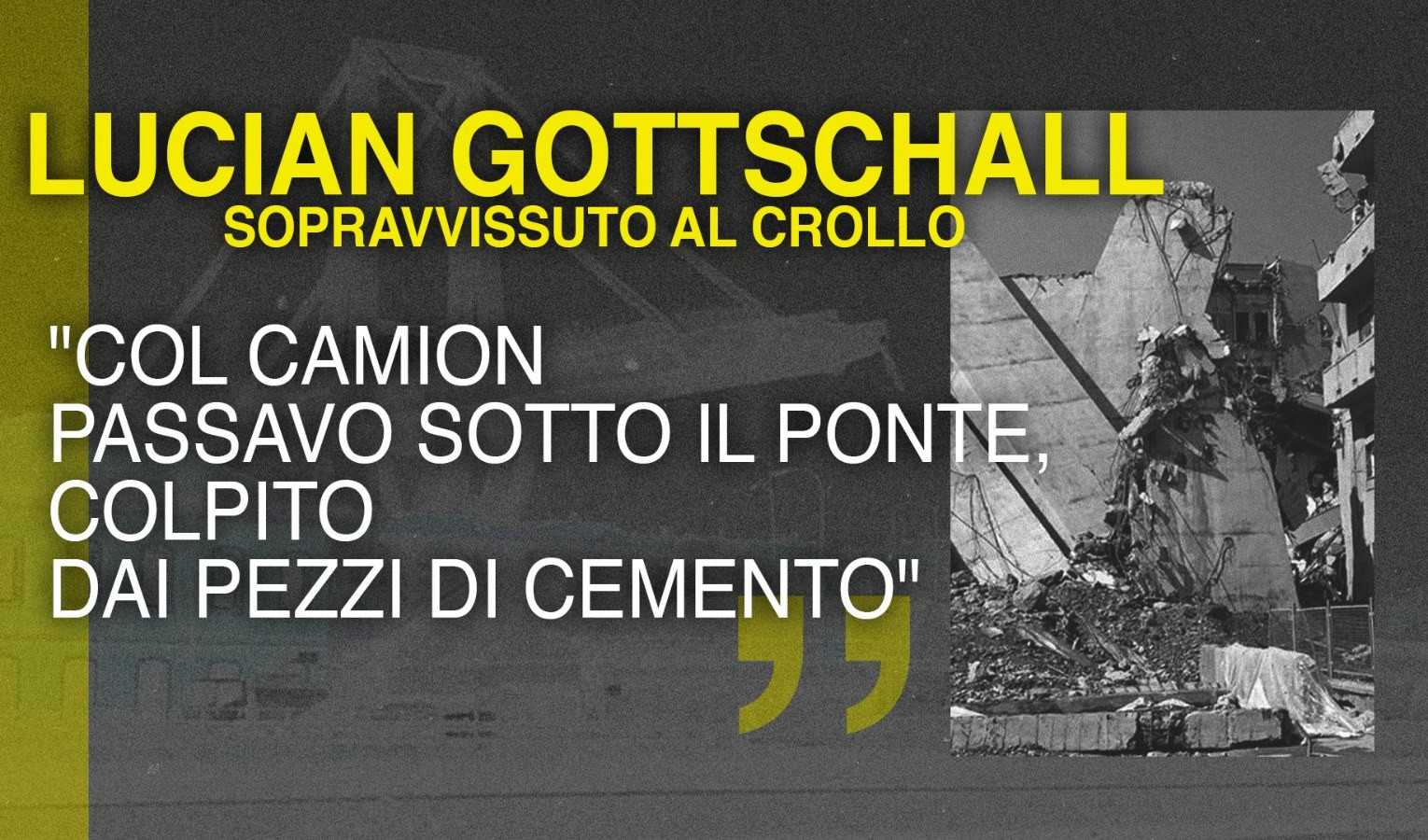 Testimoni Morandi, Lucian Gottschall: 