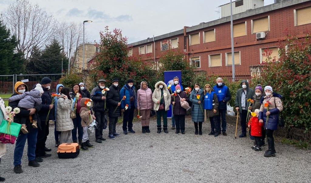 Ucraina, arrivati a Villa Bombrini 17 profughi dializzati