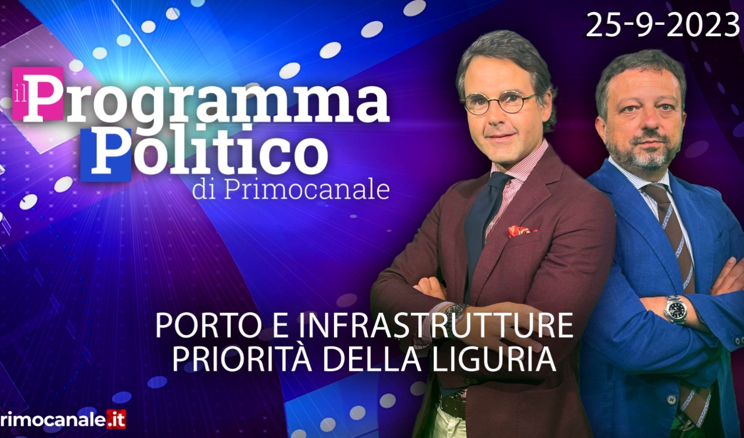 Il programma politico di Primocanale del 25 settembre 2023