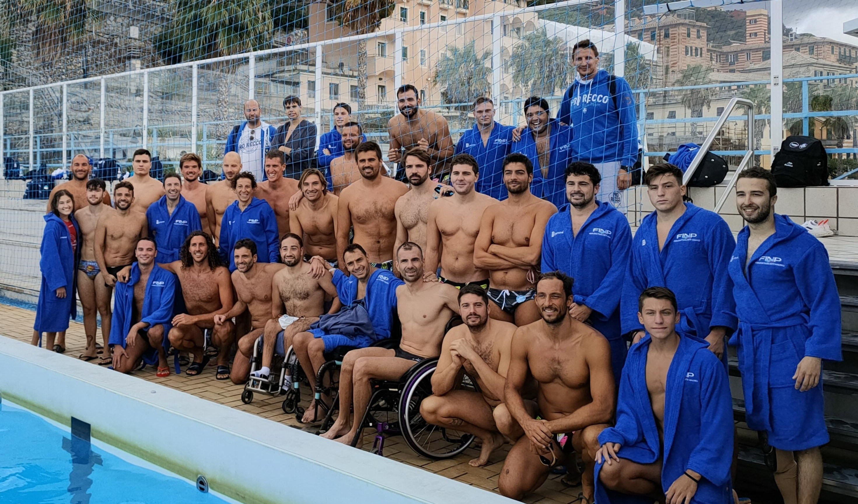 Pro Recco pallanuoto e Nazionale paralimpica insieme a Punta Sant'Anna