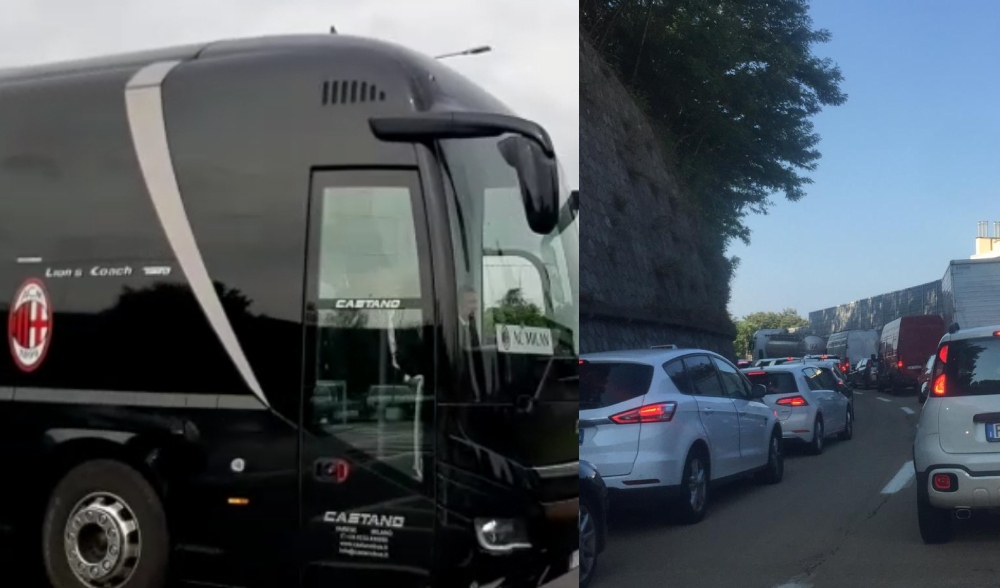 Dopo Juve e Spal anche il Milan rinuncia all’autostrada per arrivare a Genova 