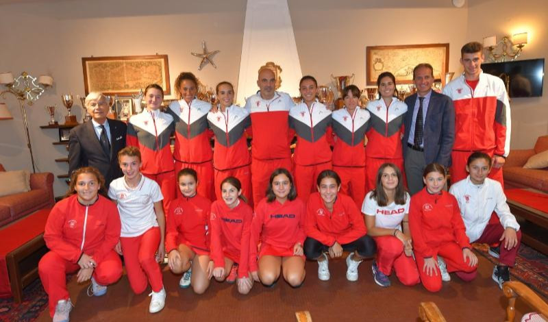 La squadra femminile di A1 del Tc Genova 1893