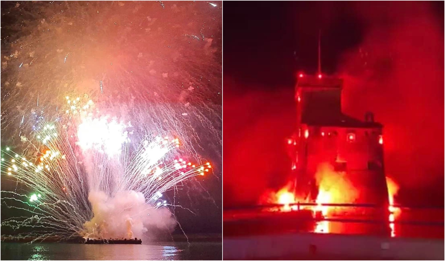 Rapallo in festa tra fuochi, processione e l'incendio del castello