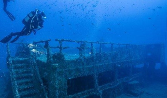 Haven, sub ripiantano il corallo sul relitto della nave