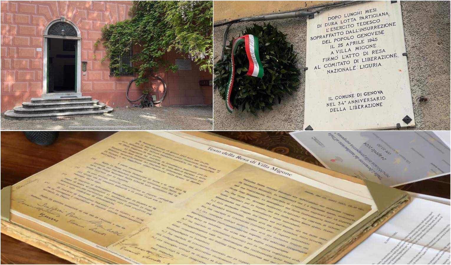79 anni fa Genova si liberò da sola dai tedeschi: la firma della resa a Villa Migone