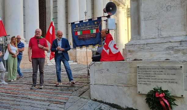 Si diede fuoco per la libertà della Grecia, Genova ricorda Georgakis