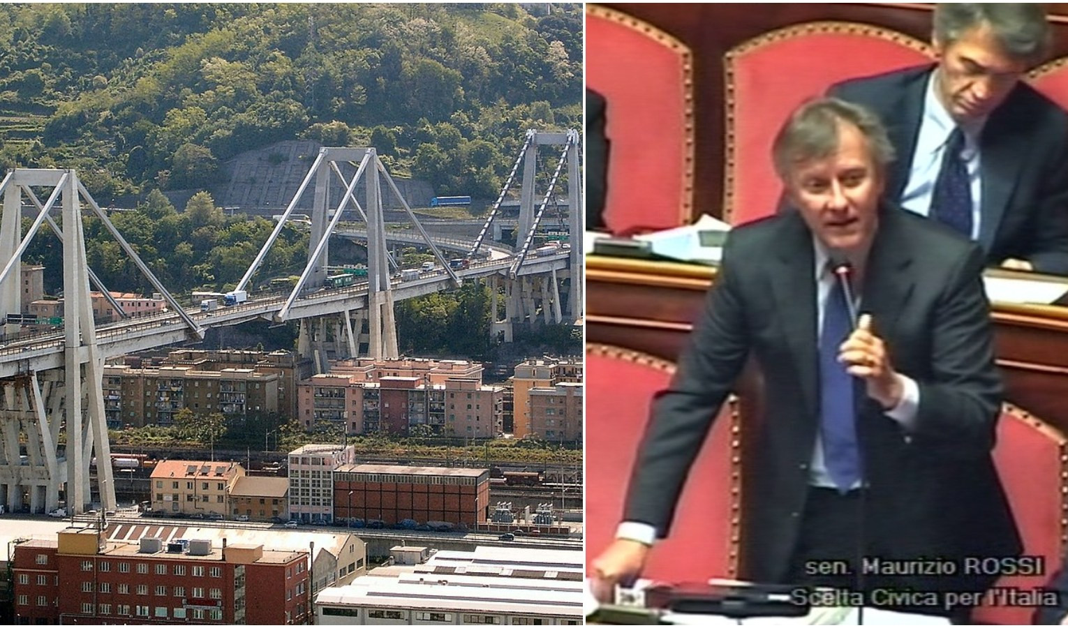 Processo Morandi, in aula senatore Rossi che fece più interrogazioni sul ponte