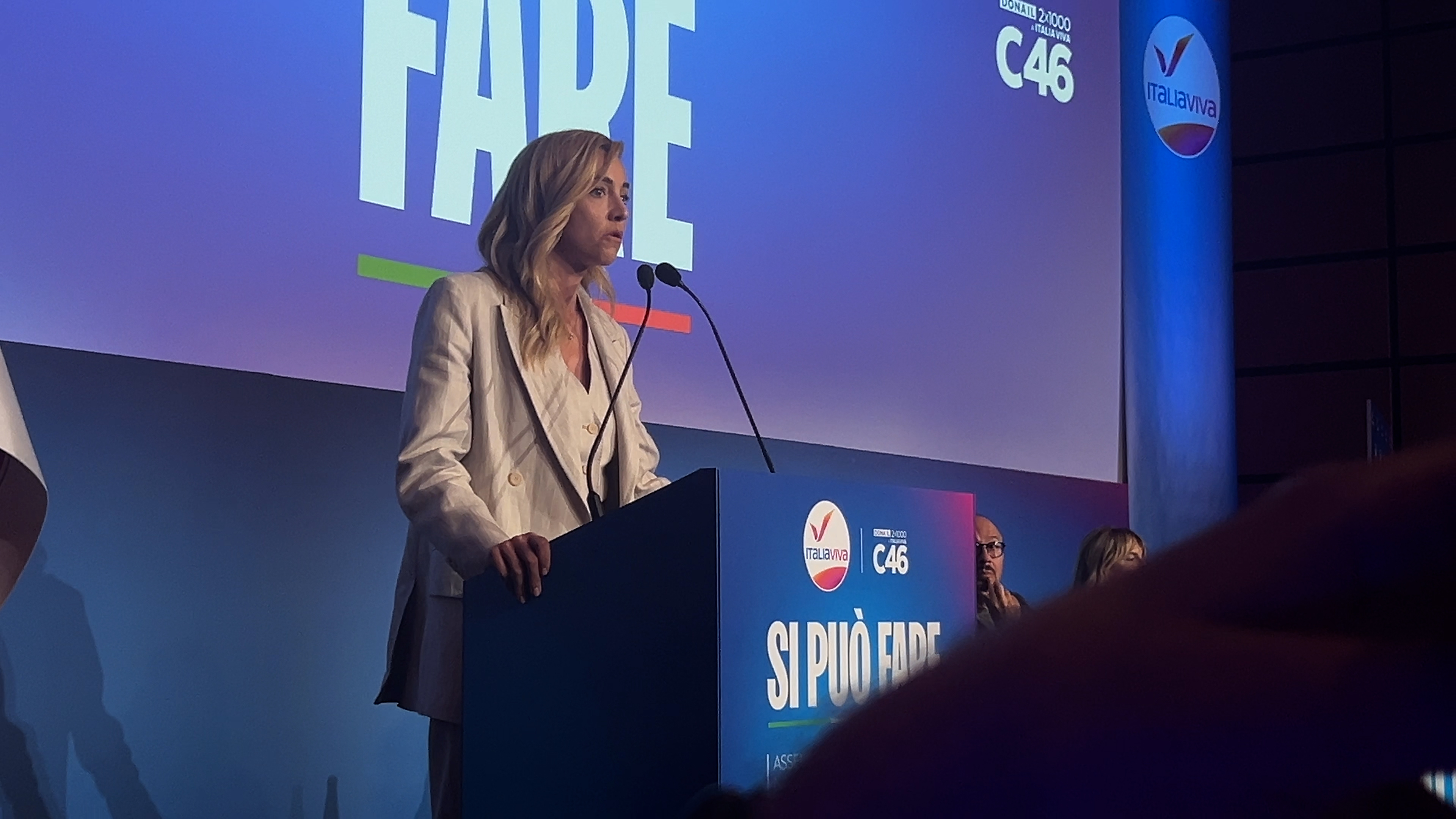 Salis all'assemblea di Italia Viva: 